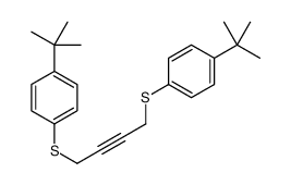 1-tert-butyl-4-[4-(4-tert-butylphenyl)sulfanylbut-2-ynylsulfanyl]benzene结构式