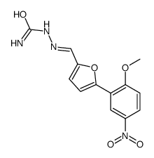 [(E)-[5-(2-methoxy-5-nitrophenyl)furan-2-yl]methylideneamino]urea结构式