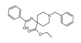 ethyl 4-benzamido-1-benzylpiperidine-4-carboxylate结构式