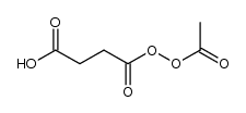 acetyl-(3-carboxy-propionyl)-peroxide结构式