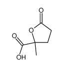 tetrahydro-2-methyl-5-oxofuran-2-carboxylic acid Structure