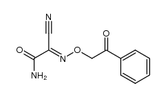 Cyan(phenacyloxyimino)acetamid结构式