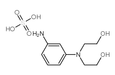 N,N-双(2-羟乙基)-P-苯二胺硫酸盐结构式