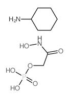 cyclohexanamine,[2-(hydroxyamino)-2-oxoethyl] dihydrogen phosphate结构式