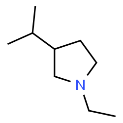 Pyrrolidine, 1-ethyl-3-(1-methylethyl)- (9CI) structure