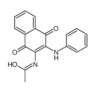 N-(3-anilino-1,4-dioxonaphthalen-2-yl)acetamide结构式