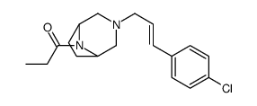 3-[3-(p-Chlorophenyl)allyl]-8-propionyl-3,8-diazabicyclo[3.2.1]octane结构式