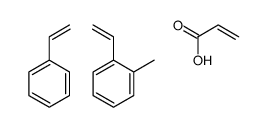 1-ethenyl-2-methylbenzene,prop-2-enoic acid,styrene Structure