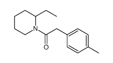 Piperidine, 2-ethyl-1-[(4-methylphenyl)acetyl]- (9CI)结构式