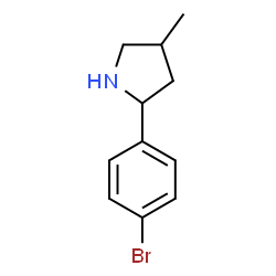 Pyrrolidine, 2-(4-bromophenyl)-4-methyl- (9CI) structure