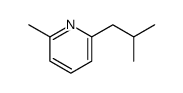 2-methyl-6-(2-methylpropyl)pyridine结构式