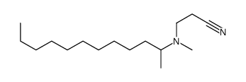 3-[dodecan-2-yl(methyl)amino]propanenitrile Structure