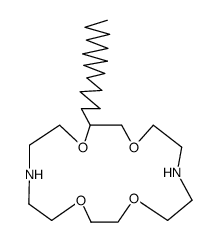 2-tetradecyl-1,4,10,13-tetraoxa-7,16-diaza-cyclooctadecane Structure