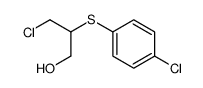 3-chloro-2-(4-chlorophenyl)sulfanylpropan-1-ol结构式