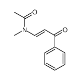N-methyl-N-(3-oxo-3-phenylprop-1-enyl)acetamide结构式
