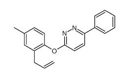 3-(4-methyl-2-prop-2-enylphenoxy)-6-phenylpyridazine结构式