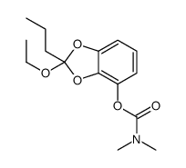 (2-ethoxy-2-propyl-1,3-benzodioxol-4-yl) N,N-dimethylcarbamate结构式