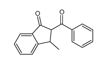 2-benzoyl-3-methyl-2,3-dihydroinden-1-one结构式