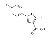 2-(4-fluorophenyl)-5-methyl-1,3-oxazole-4-carboxylic acid结构式