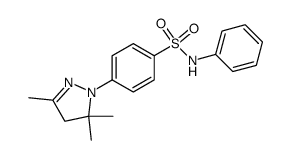 N-phenyl-4-(3,5,5-trimethyl-4,5-dihydro-pyrazol-1-yl)-benzenesulfonamide Structure