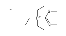 triethyl-(N-methyl-C-methylsulfanylcarbonimidoyl)phosphanium,iodide结构式