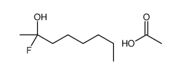 acetic acid,2-fluorooctan-2-ol结构式