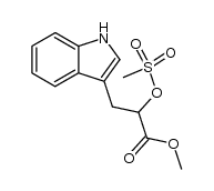 3-indol-3-yl-2-methanesulfonyloxy-propionic acid methyl ester Structure
