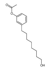 [3-(8-hydroxyoctyl)phenyl] acetate Structure