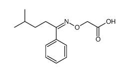 2-[(4-methyl-1-phenylpentylidene)amino]oxyacetic acid结构式