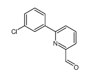 6-(3-chlorophenyl)pyridine-2-carbaldehyde structure