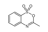 3-methyl-2,1λ6,4-benzoxathiazine 1,1-dioxide Structure