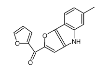 furan-2-yl-(6-methyl-4H-furo[3,2-b]indol-2-yl)methanone Structure
