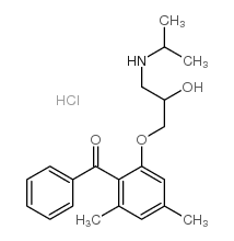 (RS)-2-(2-hydroxy-3-isopropylaminopropoxy)-4,6-dimethylbenzophenone hydrochloride picture