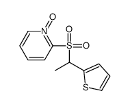 1-oxido-2-(1-thiophen-2-ylethylsulfonyl)pyridin-1-ium结构式