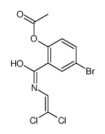 [4-bromo-2-(2,2-dichloroethenylcarbamoyl)phenyl] acetate结构式