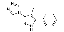 4-(4-methyl-5-phenyl-1H-pyrazol-3-yl)-1,2,4-triazole结构式