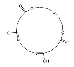 1,4,7-trioxa-12,15-diazacyclononadecane-8,11,16,19-tetrone结构式