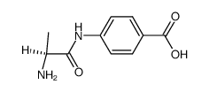 alanine-4-aminobenzoic acid Structure