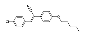 (Z)-3-(4-Chloro-phenyl)-2-(4-pentyloxy-phenyl)-acrylonitrile Structure