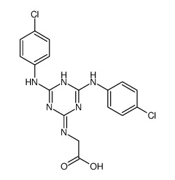2-[[4,6-bis(4-chloroanilino)-1,3,5-triazin-2-yl]amino]acetic acid结构式