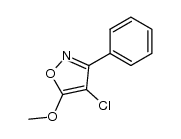 4-chloro-5-methoxy-3-phenyl-isoxazole Structure