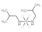 2-methylpropylazanide; tetrachloroplatinum Structure