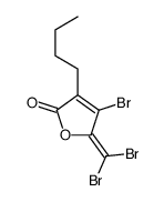 4-bromo-3-butyl-5-(dibromomethylidene)furan-2-one结构式