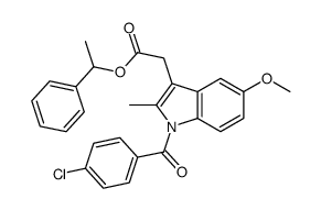 1-phenylethyl 2-[1-(4-chlorobenzoyl)-5-methoxy-2-methylindol-3-yl]acetate Structure