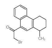 Ethanone,2-bromo-1-(1,2,3,4-tetrahydro-1-methyl-9-phenanthrenyl)- Structure