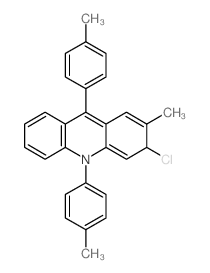 Acridine,3-chloro-3,10-dihydro-2-methyl-9,10-bis(4-methylphenyl)- Structure