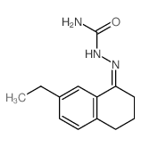 Hydrazinecarboxamide,2-(7-ethyl-3,4-dihydro-1(2H)-naphthalenylidene)- Structure