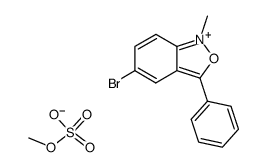 5-bromo-1-methyl-3-phenylbenzo[c]isoxazol-1-ium methyl sulfate结构式