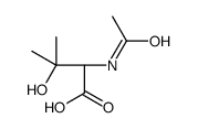 (2S)-2-acetamido-3-hydroxy-3-methylbutanoic acid Structure