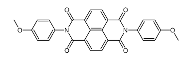 2,7-bis-(4-methoxy-phenyl)-benzo[lmn][3,8]phenanthroline-1,3,6,8-tetraone结构式